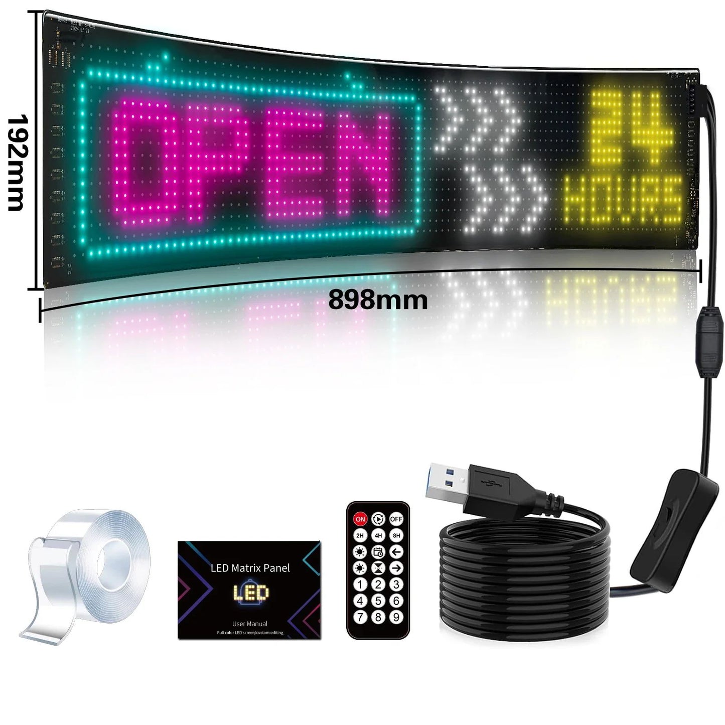 πLED Matrix Car Panel β App Controlled RGB Light π‘β¨