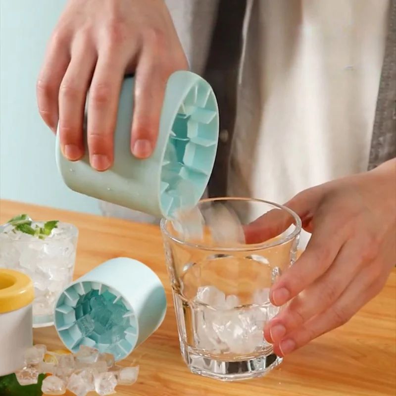 🧊Mini Round Ice Cube Maker & Storage Box🧊❄️