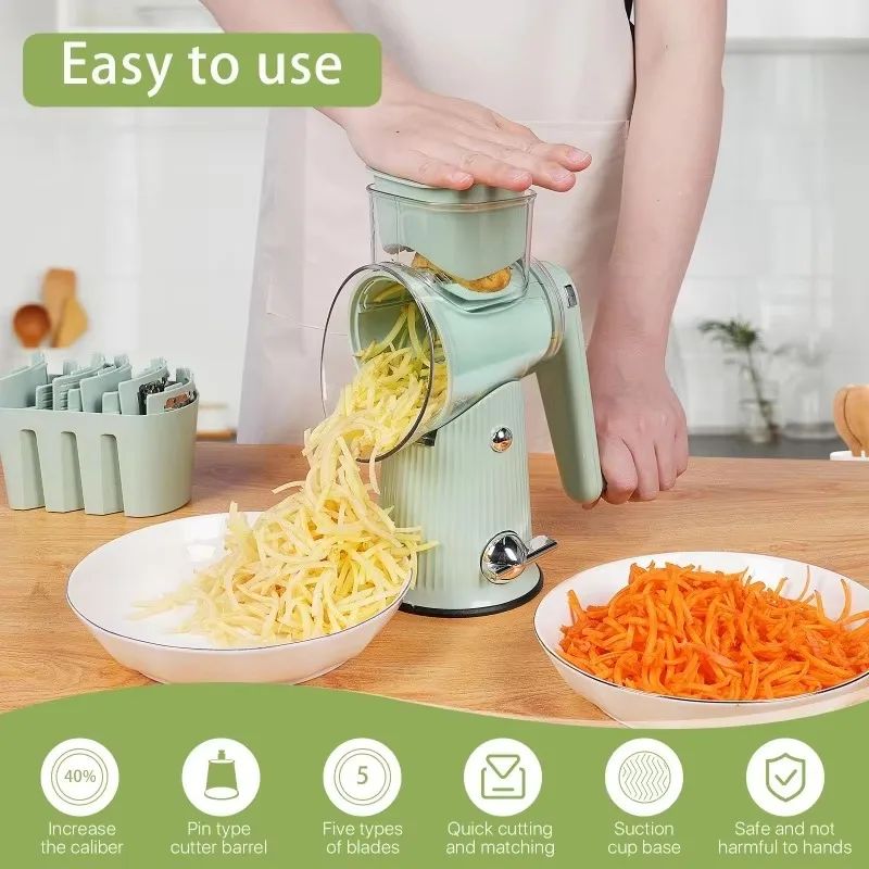 🥕 Mandoline Slicer & Grater for Veggies🍎🔪