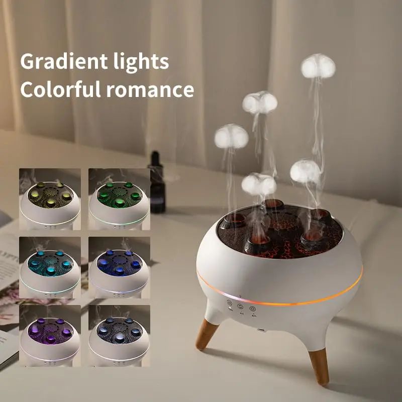 🌊 Jellyfish Air Humidifier 🌈 7-Color Lights 250ml