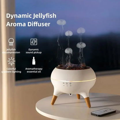 🌊 Jellyfish Air Humidifier 🌈 7-Color Lights 250ml